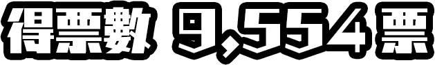 得票數 9,554 票